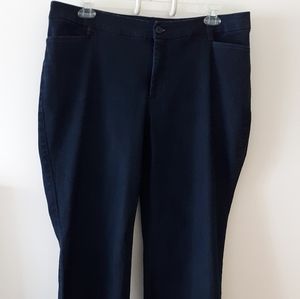 Dark Rinse Straight Leg Jeans